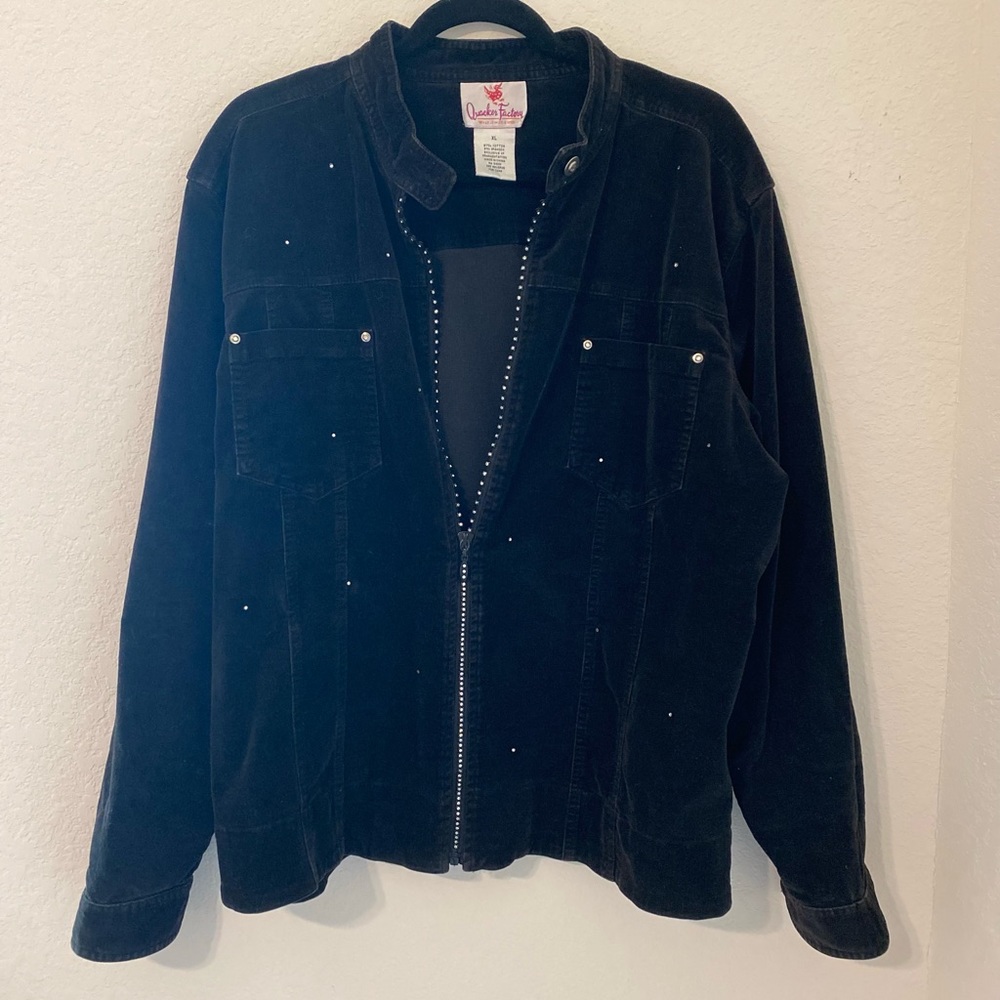 Quacked Factory Bedazzled Corduroy Jacket